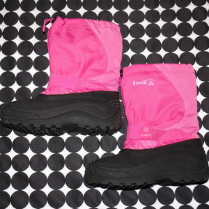 Kamik Kids Pink Snowfox Waterproof Boots 4 Youth